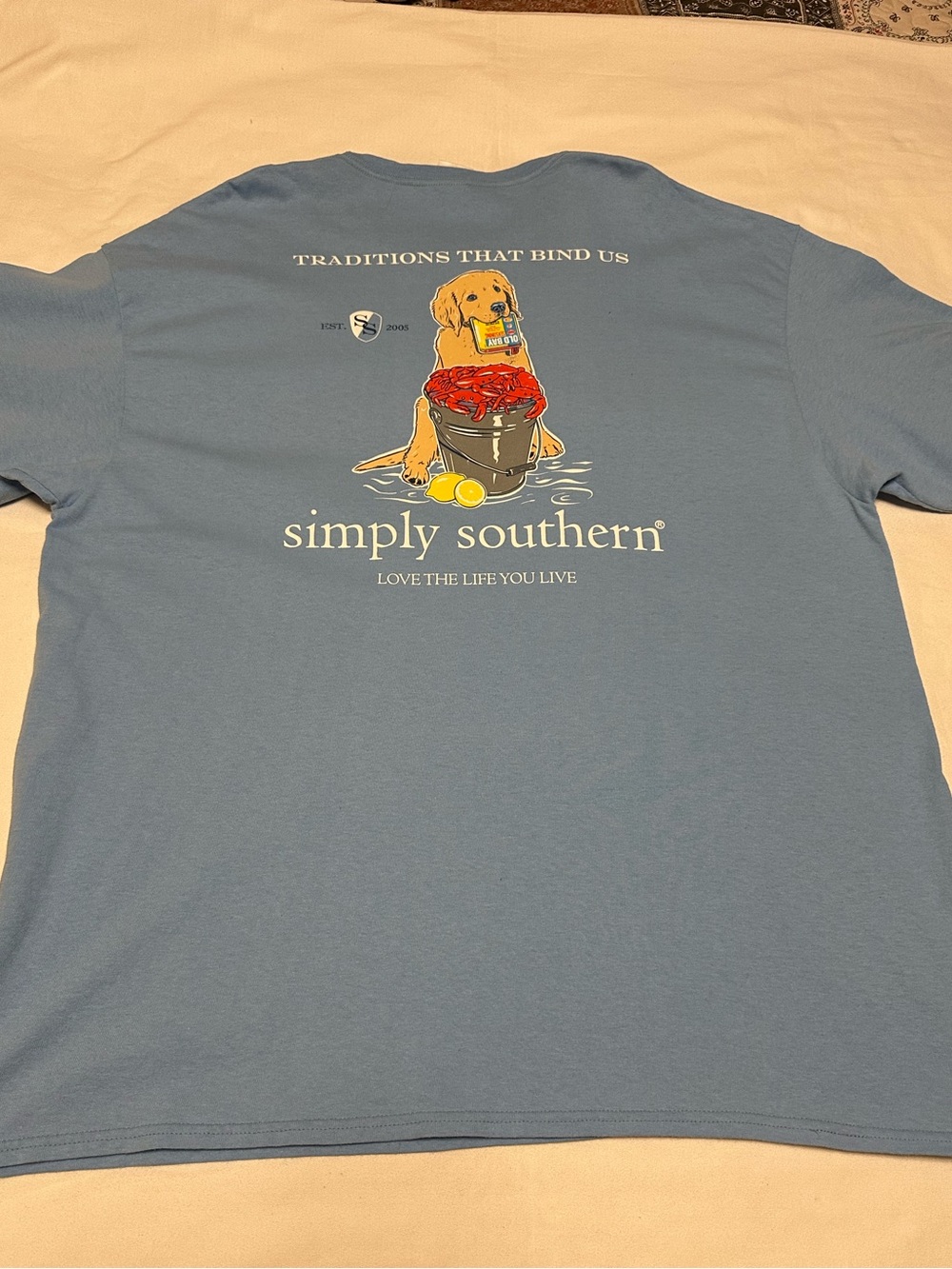Simply Southern Women’s Blue Graphic Short-Sleeve Shirt